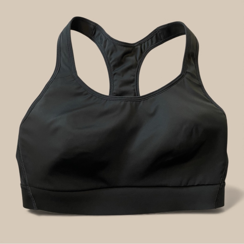 Athleta sports bra wireless support gym yoga athleisure black